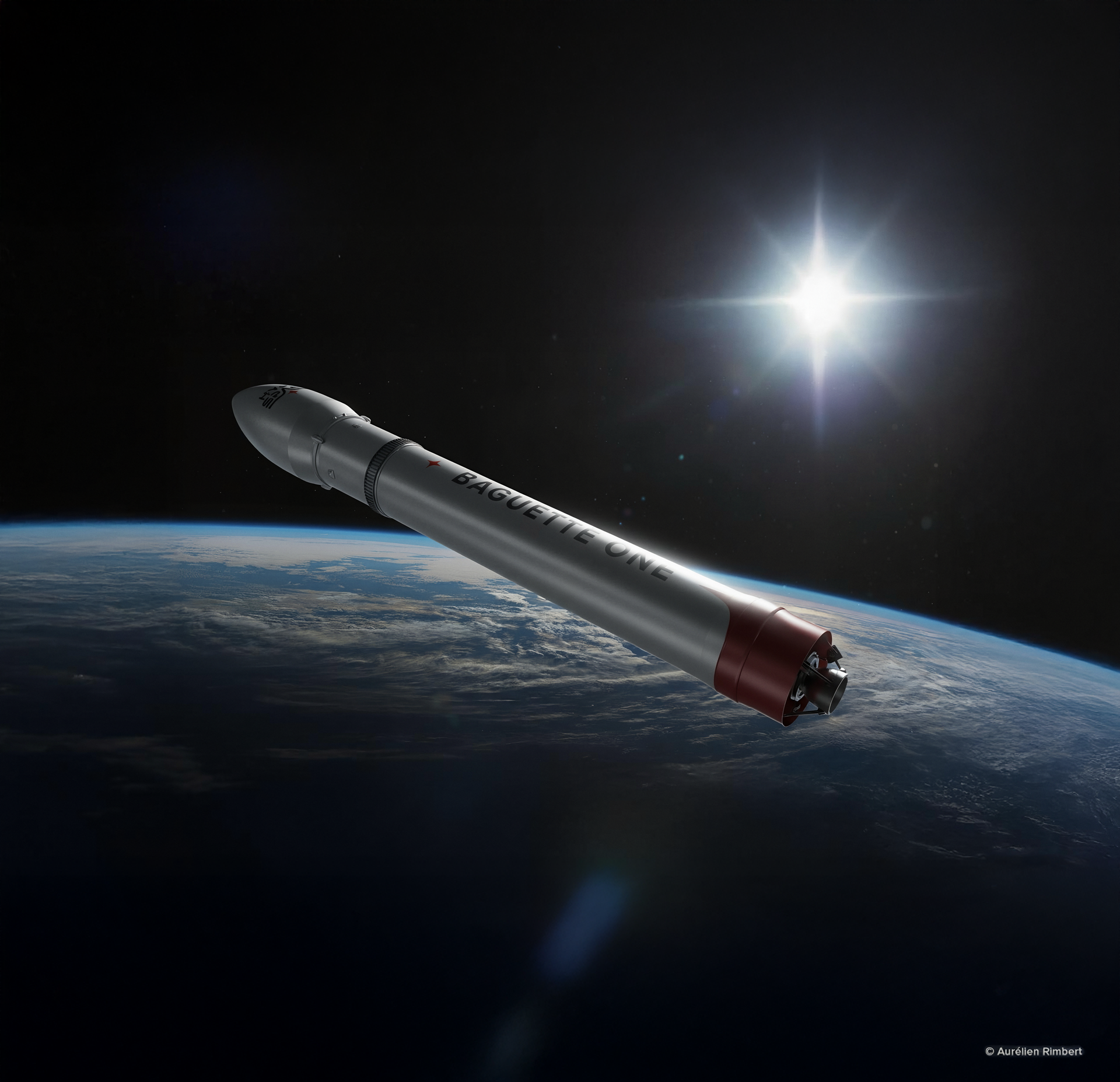 Visuel Baguette One in space